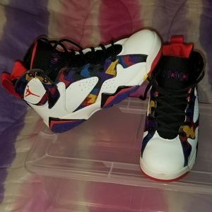 Jordan 7 retro womans size 4y us only worn 1 time